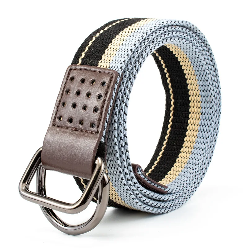 New Simple Casual and Versatile Outdoor Tactical Sports  Polyester Cotton Canvas Woven Women's Men's Belt