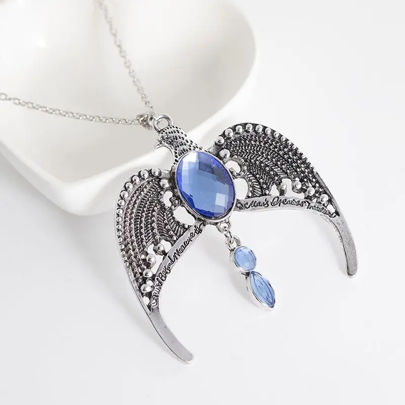 

Movie Fans Big Eagle Necklace Ravenclaw College Lost Crown Magic Harry Jewelry Accessories Women Men Animal Pendent Gift Cosplay