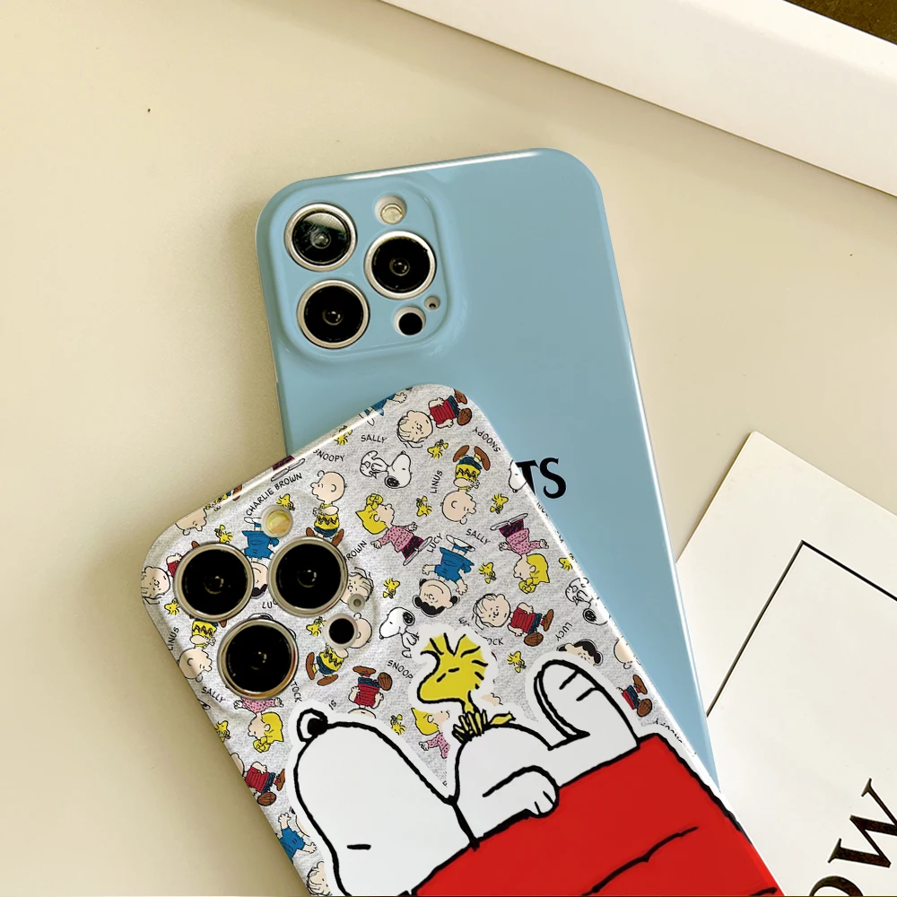Милый чехол для телефона MINISO S-Snoopy Dog Samsung S21 FE S23 22 Ultra Plus A 04 E 33 5G универсальный