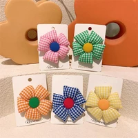 fashion 3d plaid bowknot hair clips for girls hair accessories children toddler birthday gift hair grips barrettes headwear