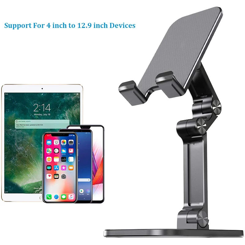universal phone holder stand for iphone 13 pro samsung huawei xiaomi mi 12 metal phone holder foldable mobile phone stand desk free global shipping