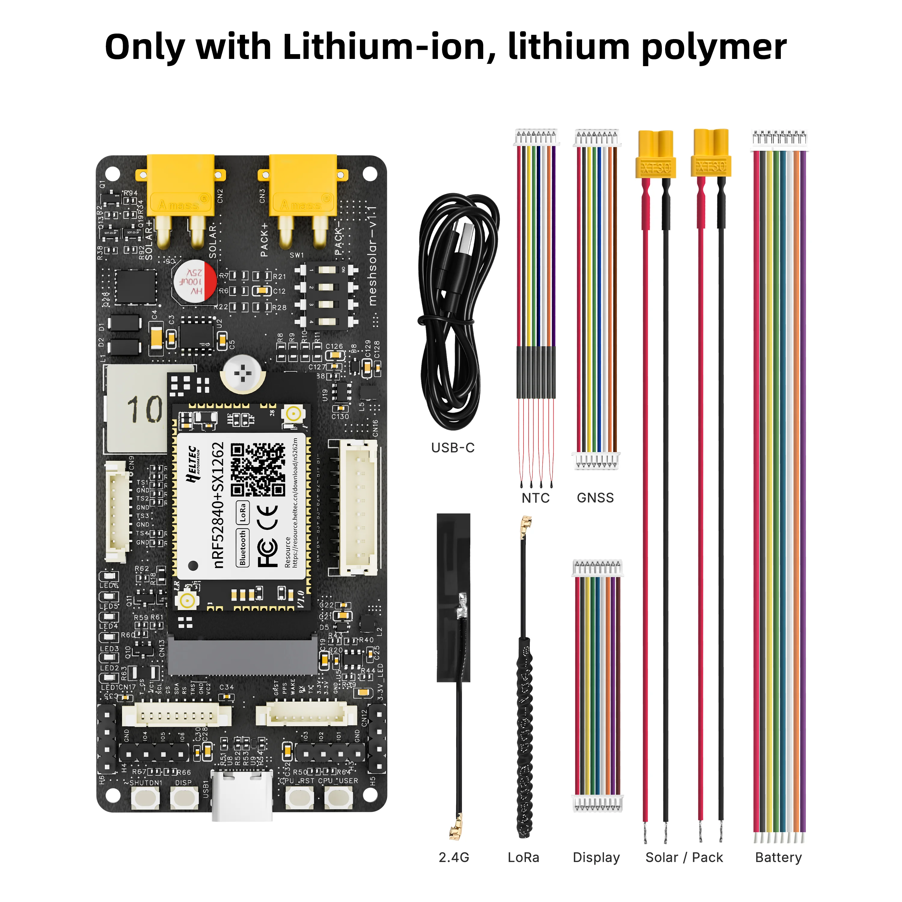 

Heltec Meshtastic MeshSolar BMS плата