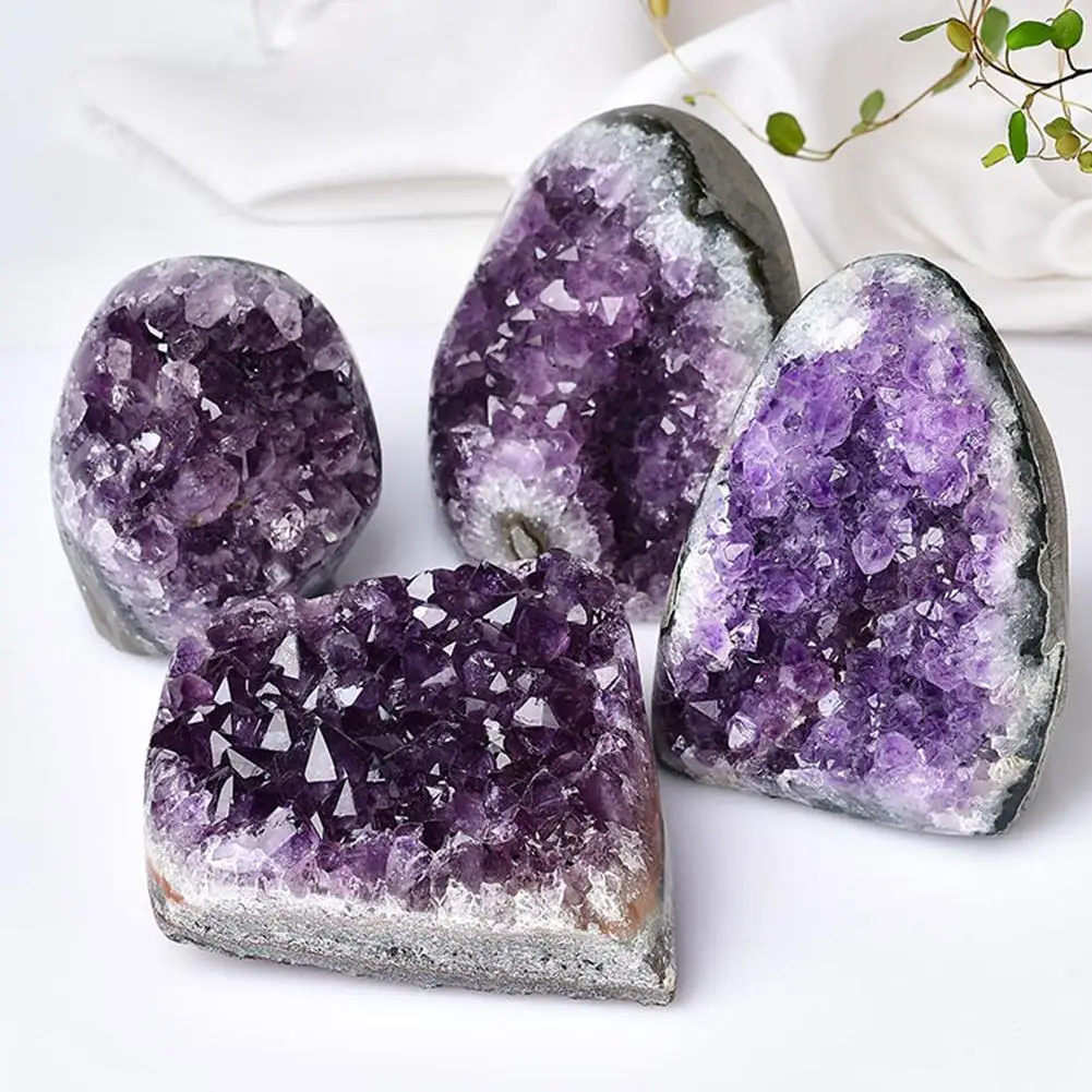 

1pcs Natural Uruguay Dream Amethyst Quartz Crystal Cluster Specimen Healing Stone Home Office Decorations 300-400g/400-500g