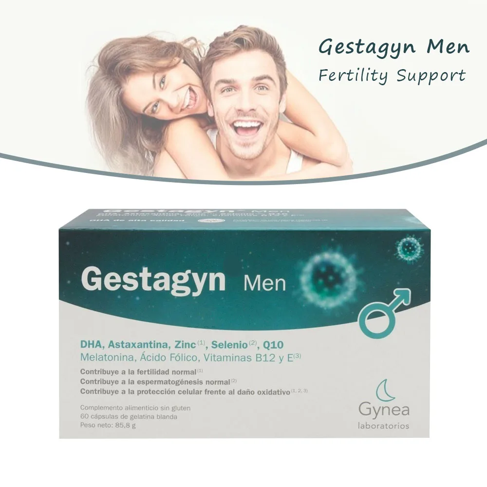 

GYNEA GESTAGYN MEN FERTILITY Improve Sperm Count Quality And Conception Rate MALE Reproductive Health 60 caps