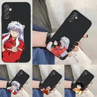 anime inuyasha phone case for samsung s22ultra s22 s30 s21 s10 e plus ultra fe lite s9plus trendy funda shell cover