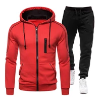 2022 fashion spring autumn mens fashion sports tracksuit zipper sweatshirt suits cotton loose hundred towers hoodie