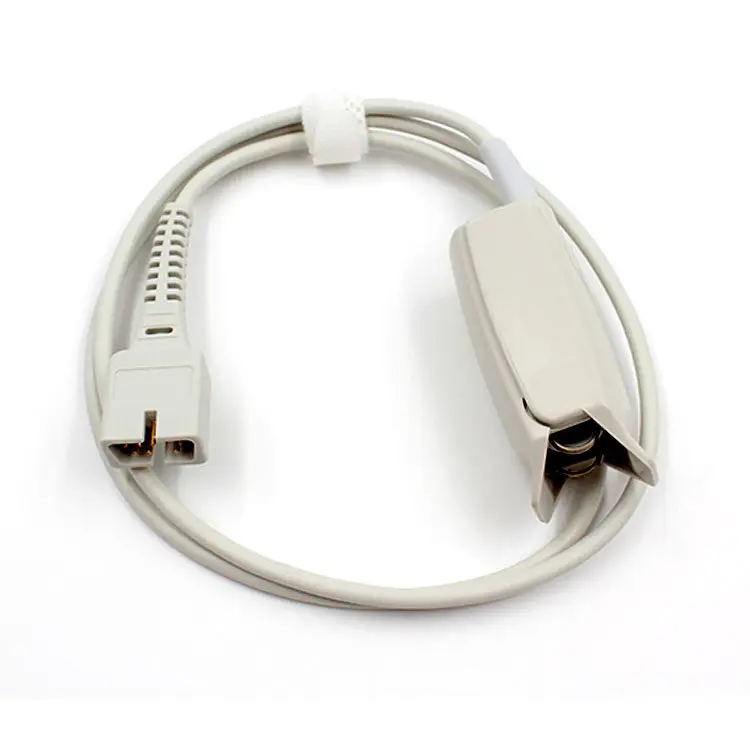 Фото Подходит для монитора ЭКГ Libang Edan H100B, M9, M99A, M8, M8A, M8B, датчик уровня кислорода в крови с пальцевым зажимом для взрослых. №2