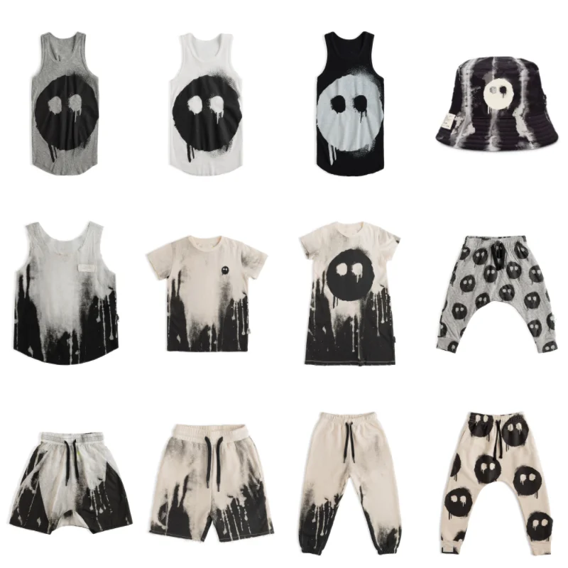 

KIBOUNUNUNU TAO 2022 summer melting series new cotton T-shirt shorts skirt suit children's shorts beach pants five-point pants