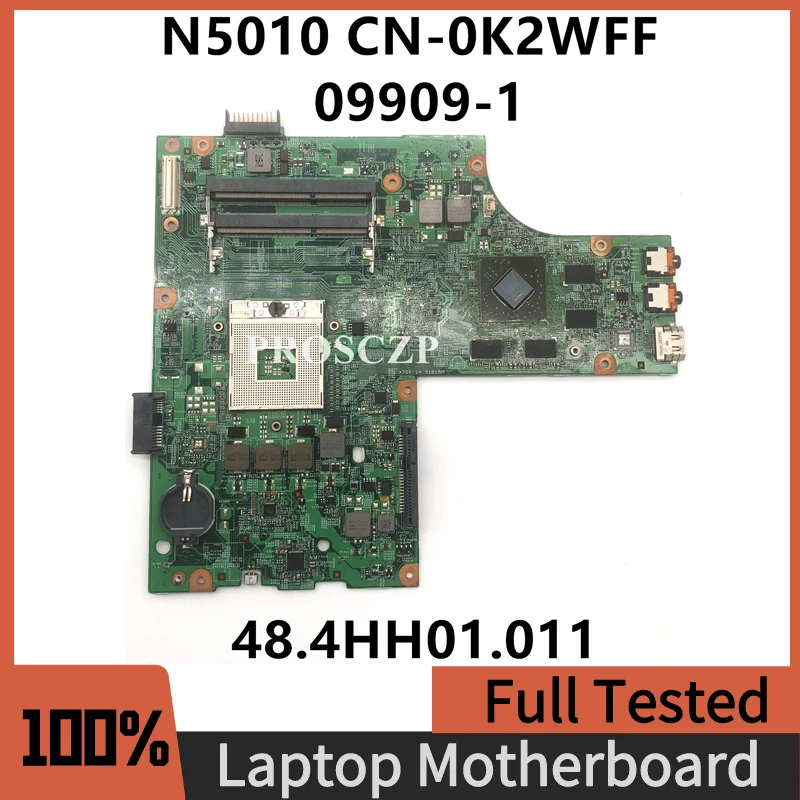 

CN-0K2WFF 0K2WFF K2WFF Mainboard For DELL 15R N5010 Laptop Motherboard 48.4HH01.011 HM57 DH4650 Video Card DDR3 100% Full Tested