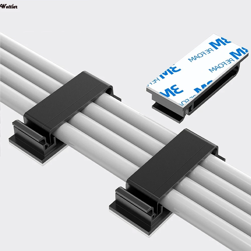 

Universal Cable Organizer Clips Winder Desktop Tidy USB Cable Management Clips Cord Holder Wall Wire Manager FC30