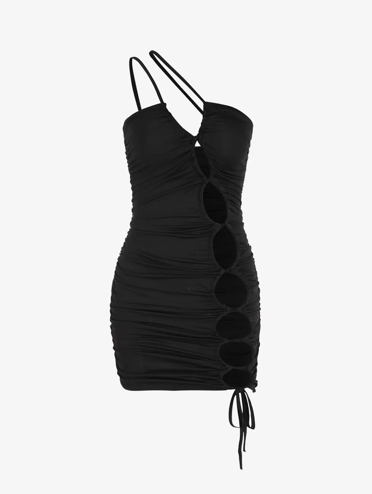 

Женское платье овальной формы на одно плечо