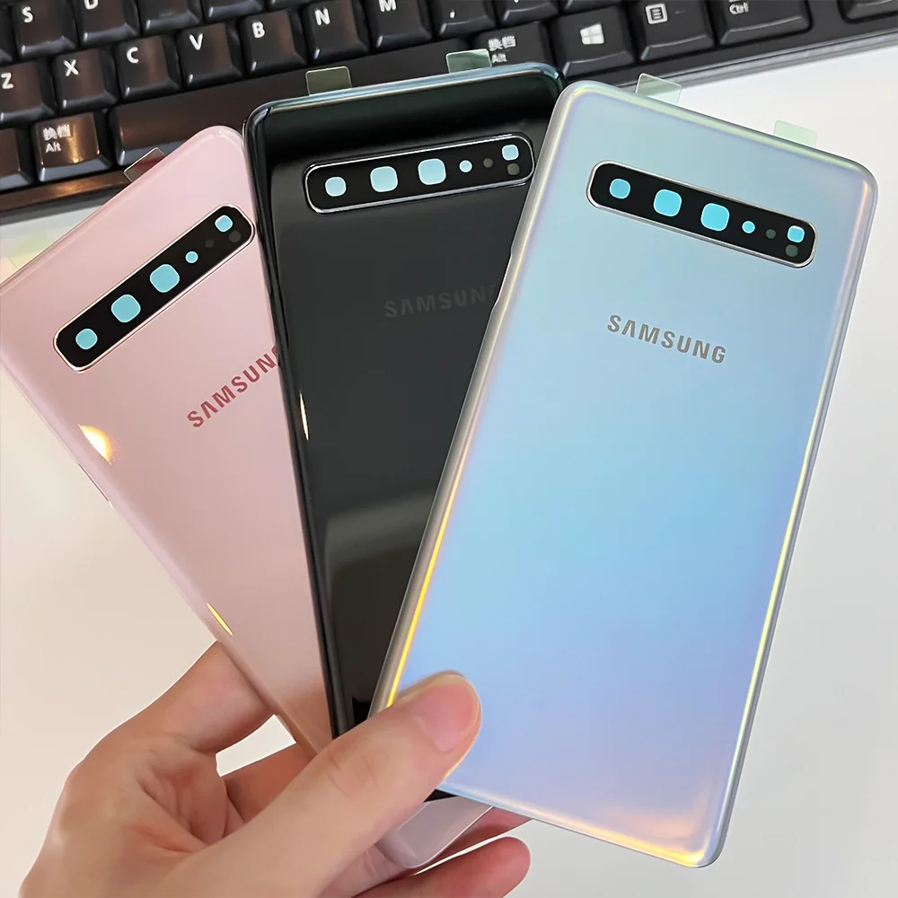 Original Replacement Battery Back Cover Door Glass Case For Samsung Galaxy S10 5G version Phone Back Cover Case Glass Backshell