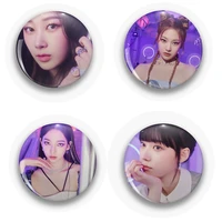 kpop aespa brooches badges lapel pins backpack decorate winter karina ningning giselle fans collection gifts jewelry