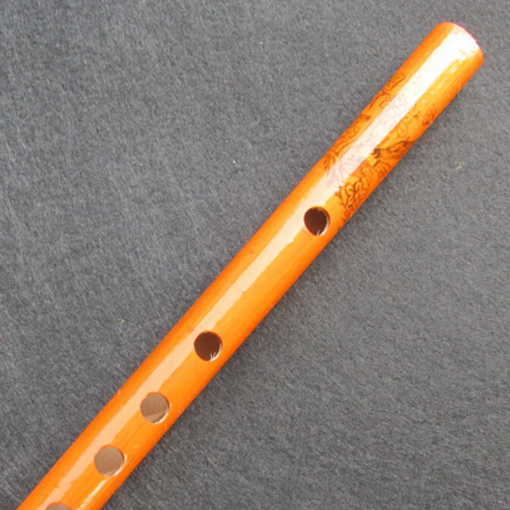 

1PC Chinese Traditional 6 Holes Bamboo Flute Vertical Flute Clarinet Student Musical Instrument Wooden Color For Kids Gift