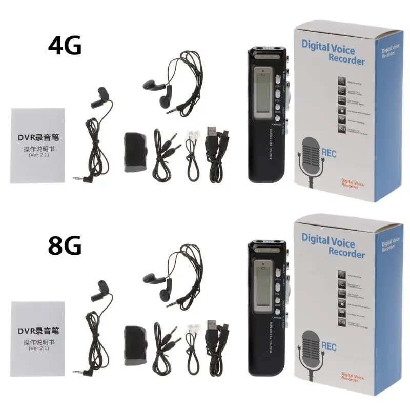 

1 Set New 4GB/8GB USB Pen Digital Voice Recorder Voice Activated Digital Voice Recorder Mp3 player Dictaphone