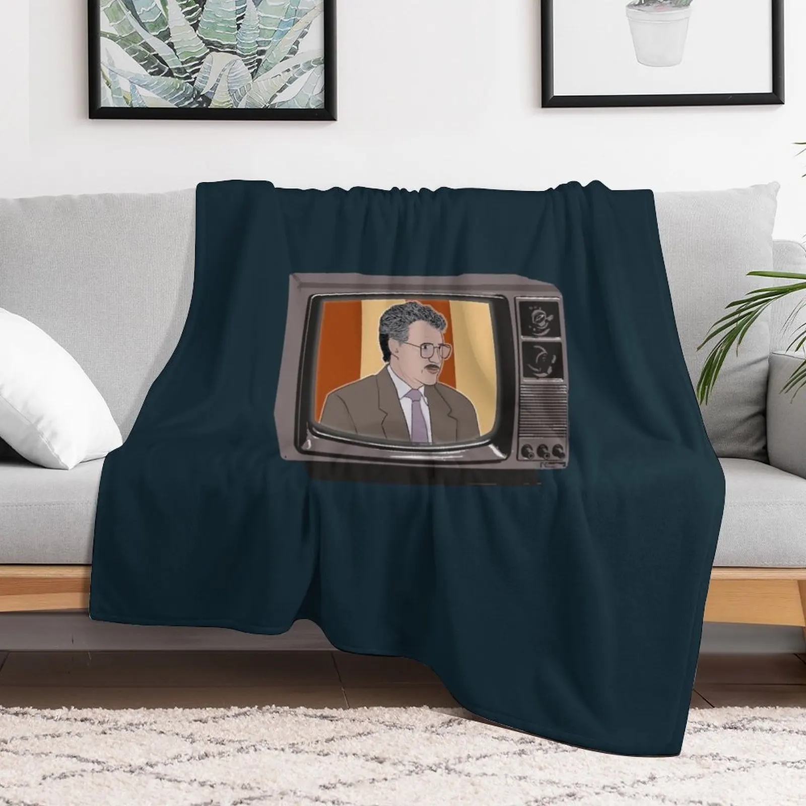 Винтажное одеяло с героями викторины Алекс требек 80-х милые декоративные одеяла