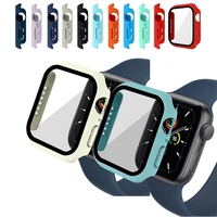 glasscover for apple watch case 7 6 se 5 4 3 iwatch accessorie screen protector apple watch serie 45mm 41mm 44mm 40mm 42mm 38mm