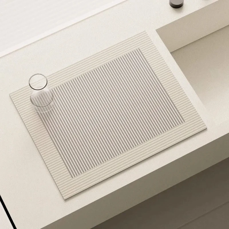 Кухонный коврик для слива диатомита посуды впитывающий кофейный Нескользящие