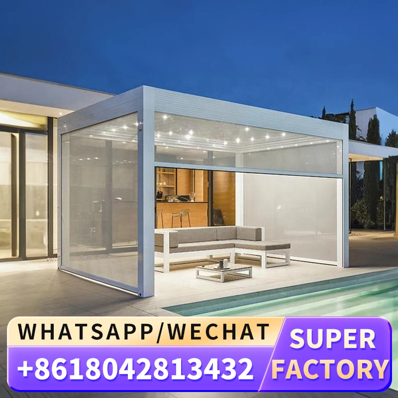 Солнцезащитный тент шириной 7 м * 3 5/3/2.5/2/1 длиной выдвижной моторизованный с