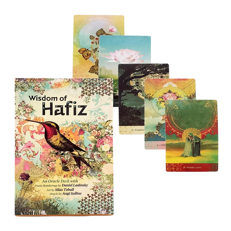 

Wisdom of Hafiz Oracle Card Tarot Prophecy Divination Deck Family Party Board Games Beginners Cards Fortune Telling Game