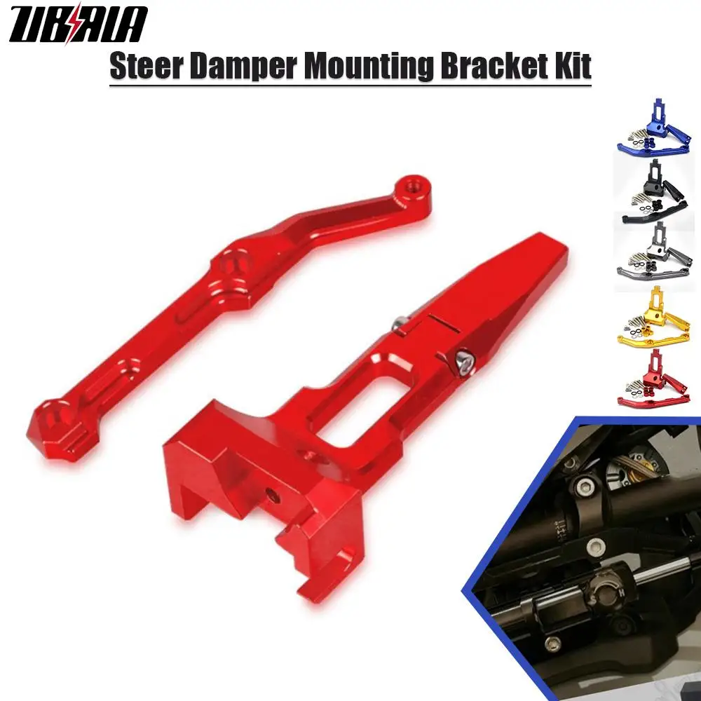 MT09 TRACER Motorcycle CNC Aluminum Adjustable Steer Stable Damper bracket Mount kit FOR YAMAHA MT-09 tracer 2016 2017 2018 2019