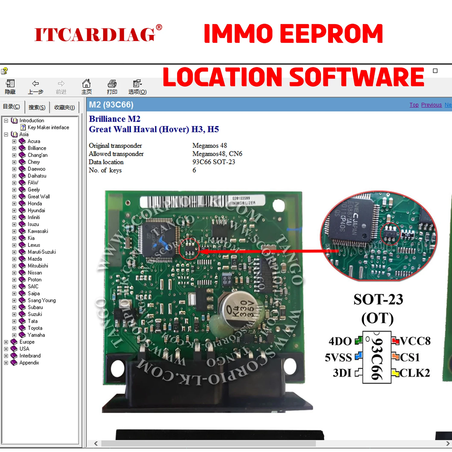 Immo off EEPROM программное обеспечение для определения местоположения покажите