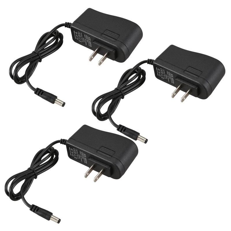 

3X Guitar Feeects Pedal Mains Replacement Power Supply AC Adaptor 9V 1A