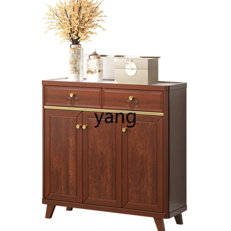 Шкаф для обуви XYY из массива дерева шкаф крыльца встроенный Новый хранения в