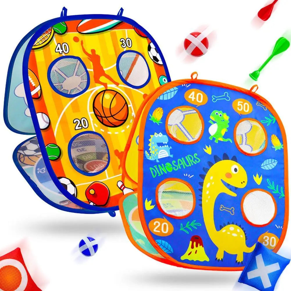 

Kids Cartoon Toss Toys Bean Bags Cornhole Tossing Games Set Funny Indoor Outdoor Throwing Game Toys For Yard Lawn Family Party