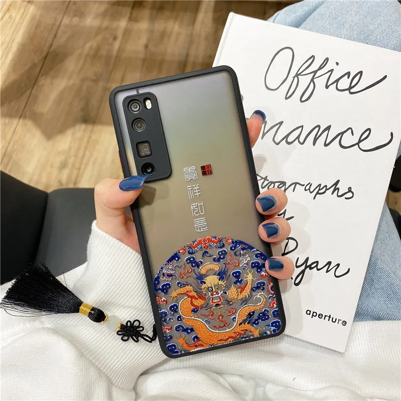 PUNQZY китайский стиль благоприятная фотография для OPPO Reno4 Reno4Pro RenoZ A9 A8 A7 A52 A72 A92 R17 R11