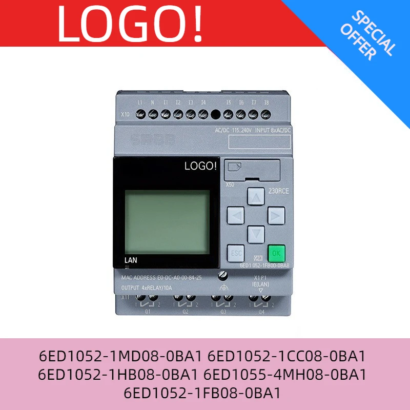 

Логотип 8,3 6ED1 052 055 6ED1052-1MD08-0BA1 1CC08 1HB08 6ED1055-4MH08-0BA1 6ED1052-1FB08-0BA1 6ED10521MD080BA1, оригинальный новый бренд
