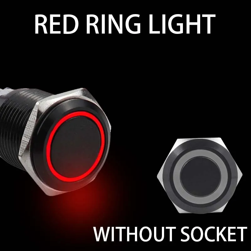 

Черный корпус 12/16/19/22 мм с проводом, кнопочный переключатель, металлический телефон, мгновенная работа, фотоэлемент, выключатель питания двигателя автомобиля, HUSA