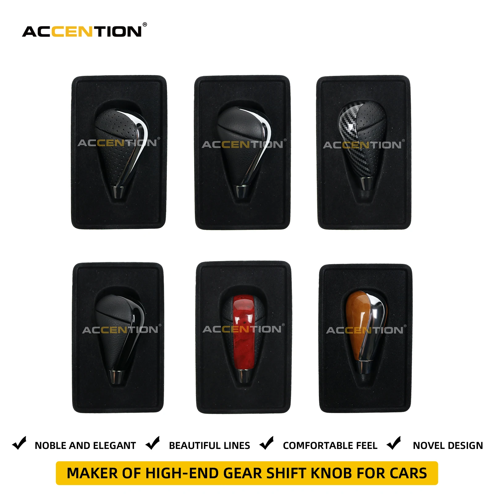 

Leather Black Shift Knob For Lexus ES300 ES330 ES350 GS300 GS460 IS250 LS460 RX350 RX400h RX450h SC430 CT200h