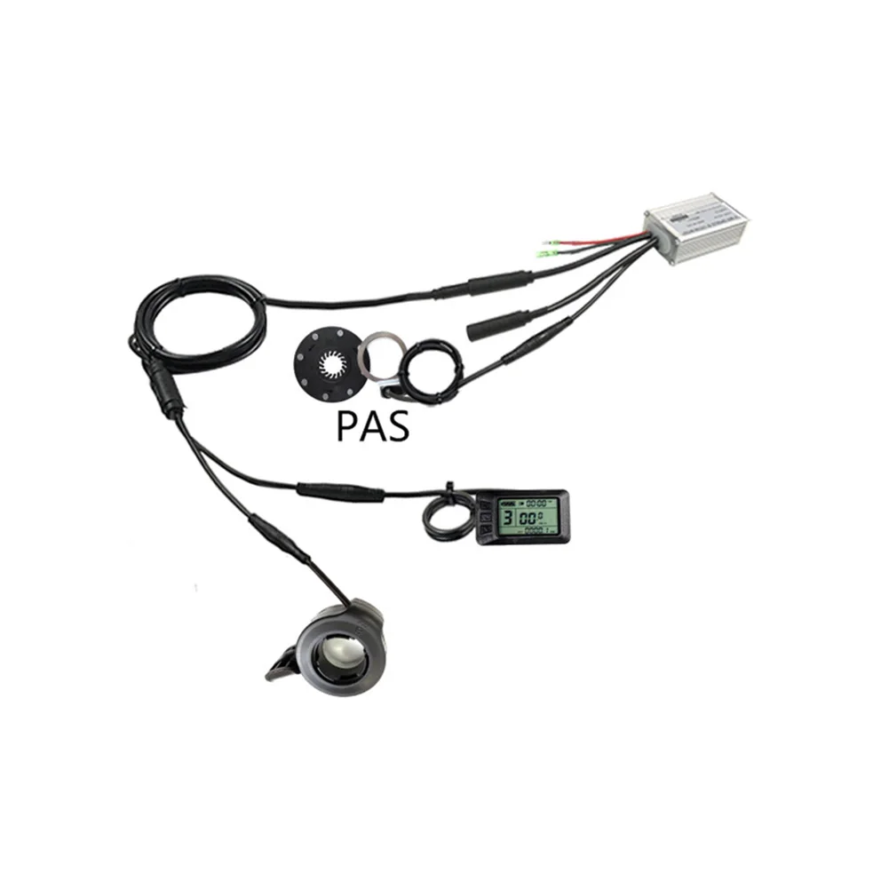 

15A Fully Waterproof Brushless Ebike Controller KT Quantum LCD7U Display W/ Throttle Brake PAS 36V 48V Instrument Configuration