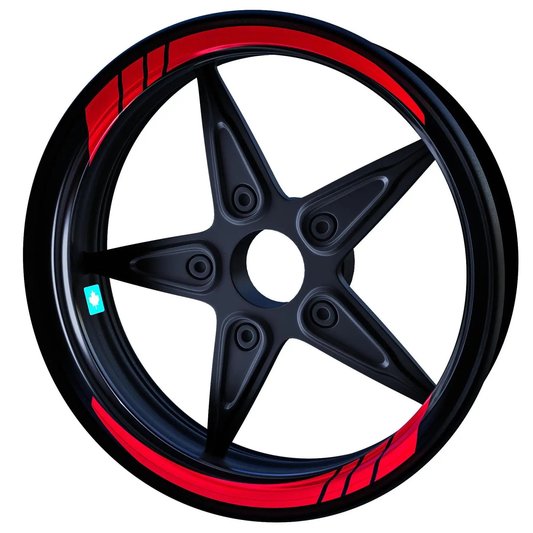 

Reflective Red Moto GP Style Inner Rim Tape Wheel Stripes Decals Sticker CinarExtreme