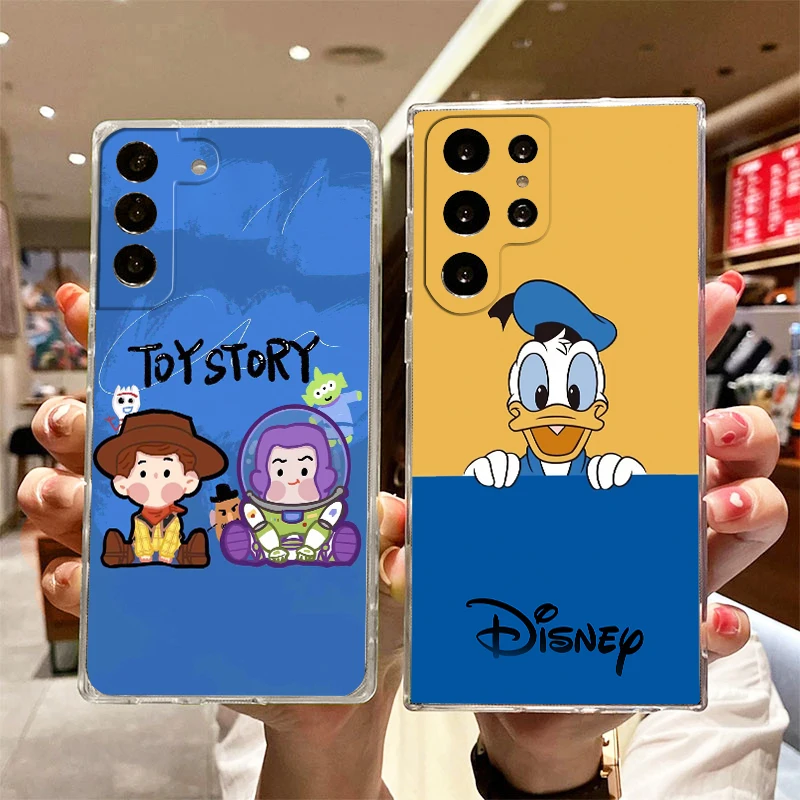 

Disney Toy Story Transparent Phone Case For Samsung S23 S22 S21 S20 FE Ultra Pro Lite S10 S10E S9 S8 Plus 5G Cover