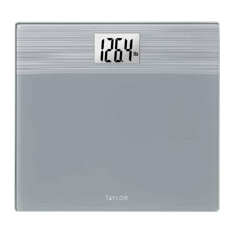 

550 LB Capacity Wide Body Glass Digital Bath Scale in Grey