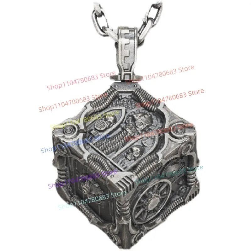 Фото Ожерелье с кубиками Calculus 40K Adeptus Mechanicus, ретро-украшение для одежды, модный кулон для мужского рюкзака, игровой мерч, подарок №4
