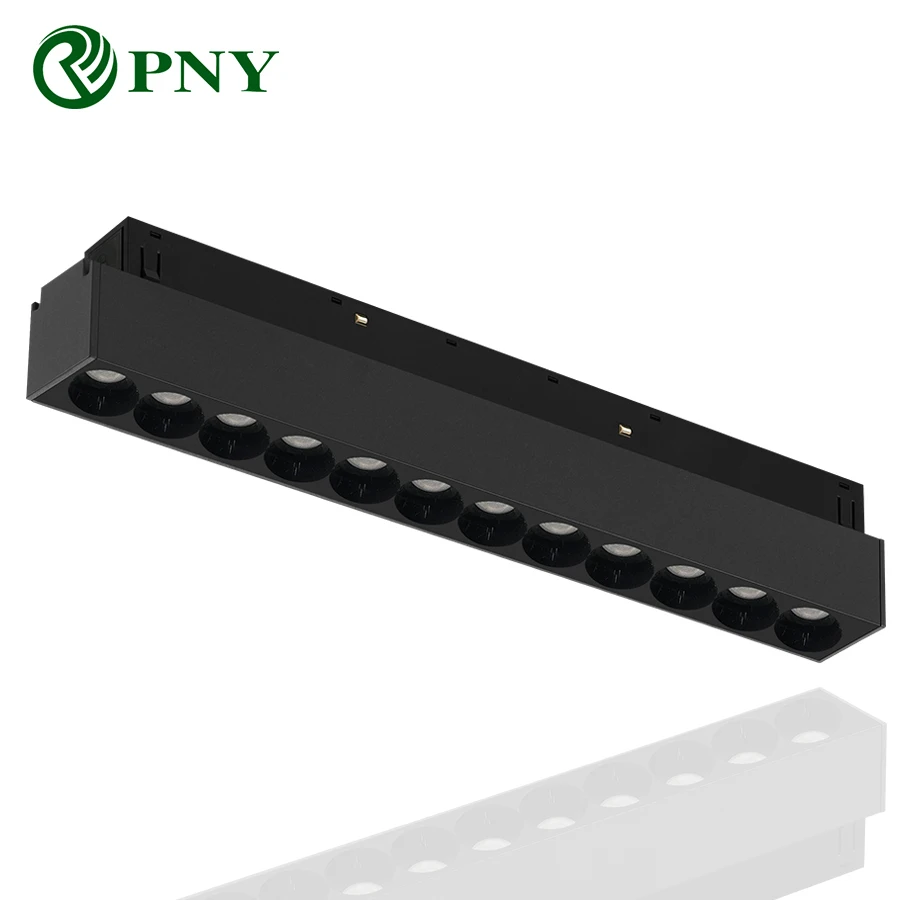 Светодиодный магнитный Трековый светильник Zigbee Tuya линейный фонарь Dali 48 В умный