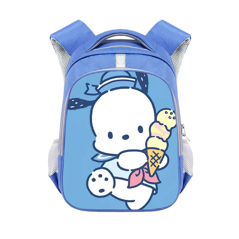 

Новинка г., милый школьный ранец Sanrio с героями мультфильмов, модный компактный рюкзак, милый вместительный водонепроницаемый подарок для де...