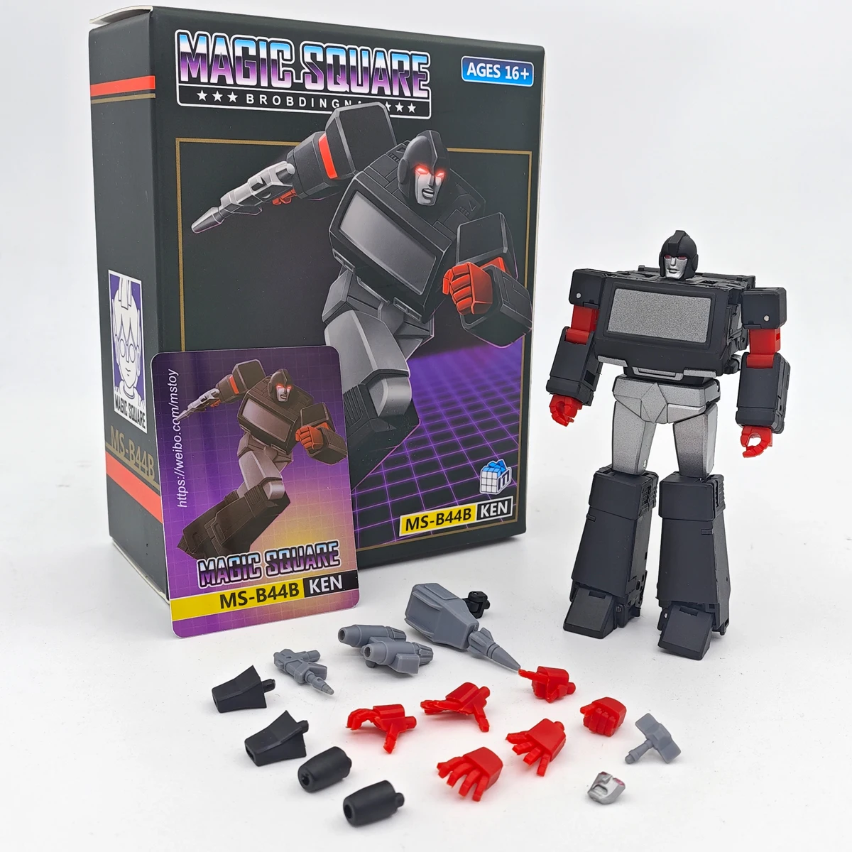 MS-TOYS Transformation MS-B44B Ken Dark Ironhide Mini G1 Magic Square Фигурка Робот Игрушки