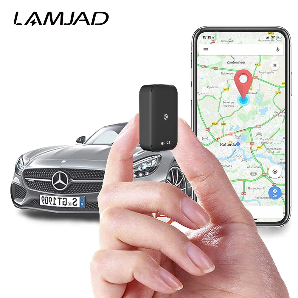 GF21 Mini Car Tracker GPS APP Control Anti-Theft Real Time Tracking Voice Locator Device GPS Tracker Real-Time Vehicle Locator