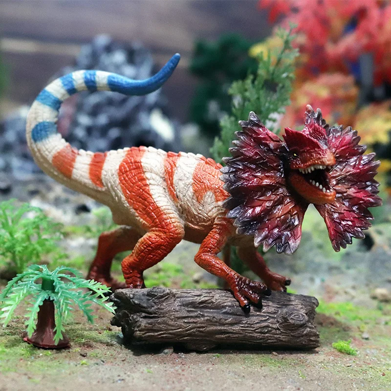 

Dilophosaurus Movable Mouth Jurassic Dinosaur Toys For Kids 5-7 Plastic Dinosaur Figurines Boys Room Model Party Favors Animals