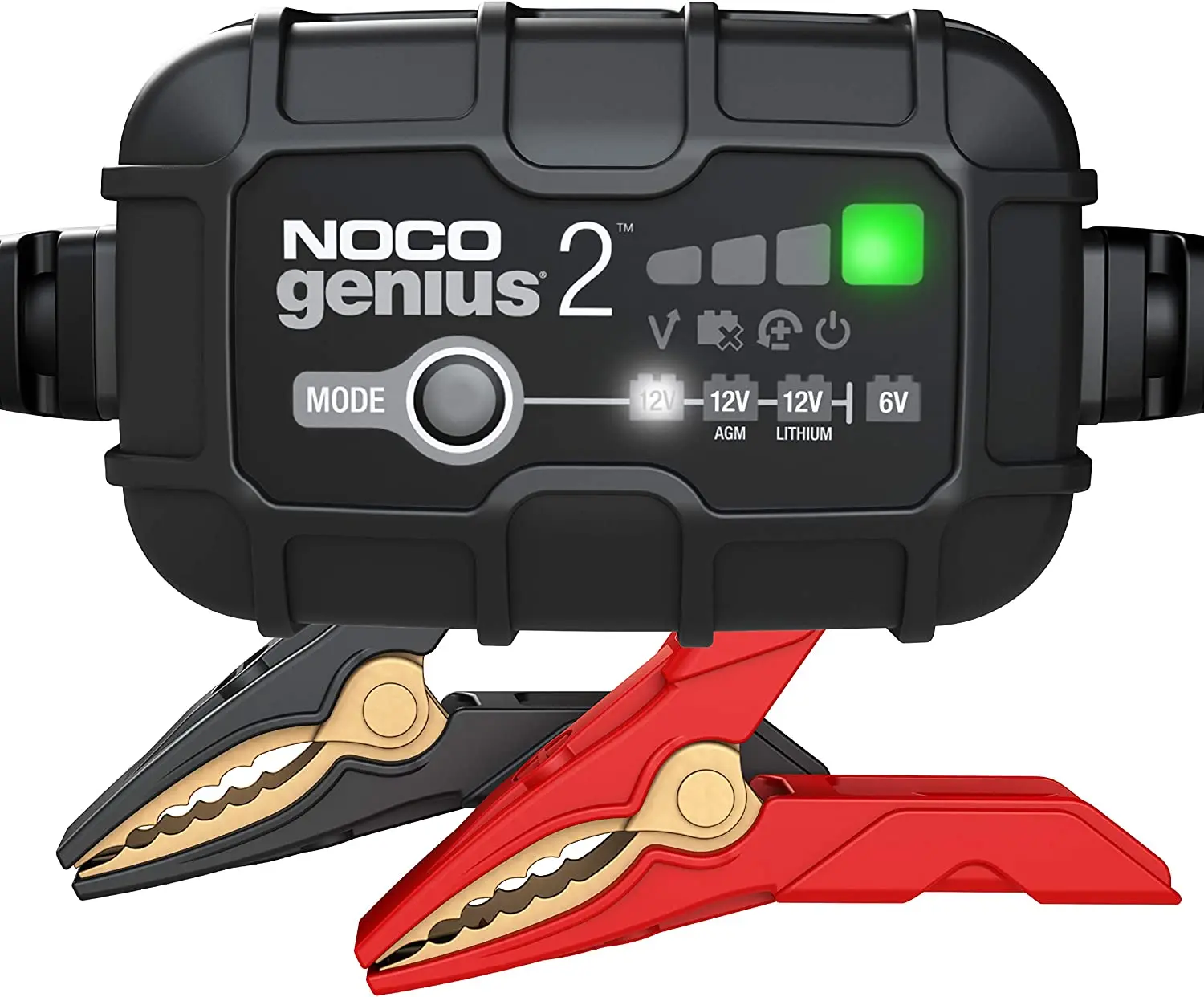 

NOCO GENIUS2EU, 2A Ladegerät Autobatterie, 6V/12V KFZ Batterieladegerät für Auto und Motorrad, Erhaltungsladegerät und Desulfato