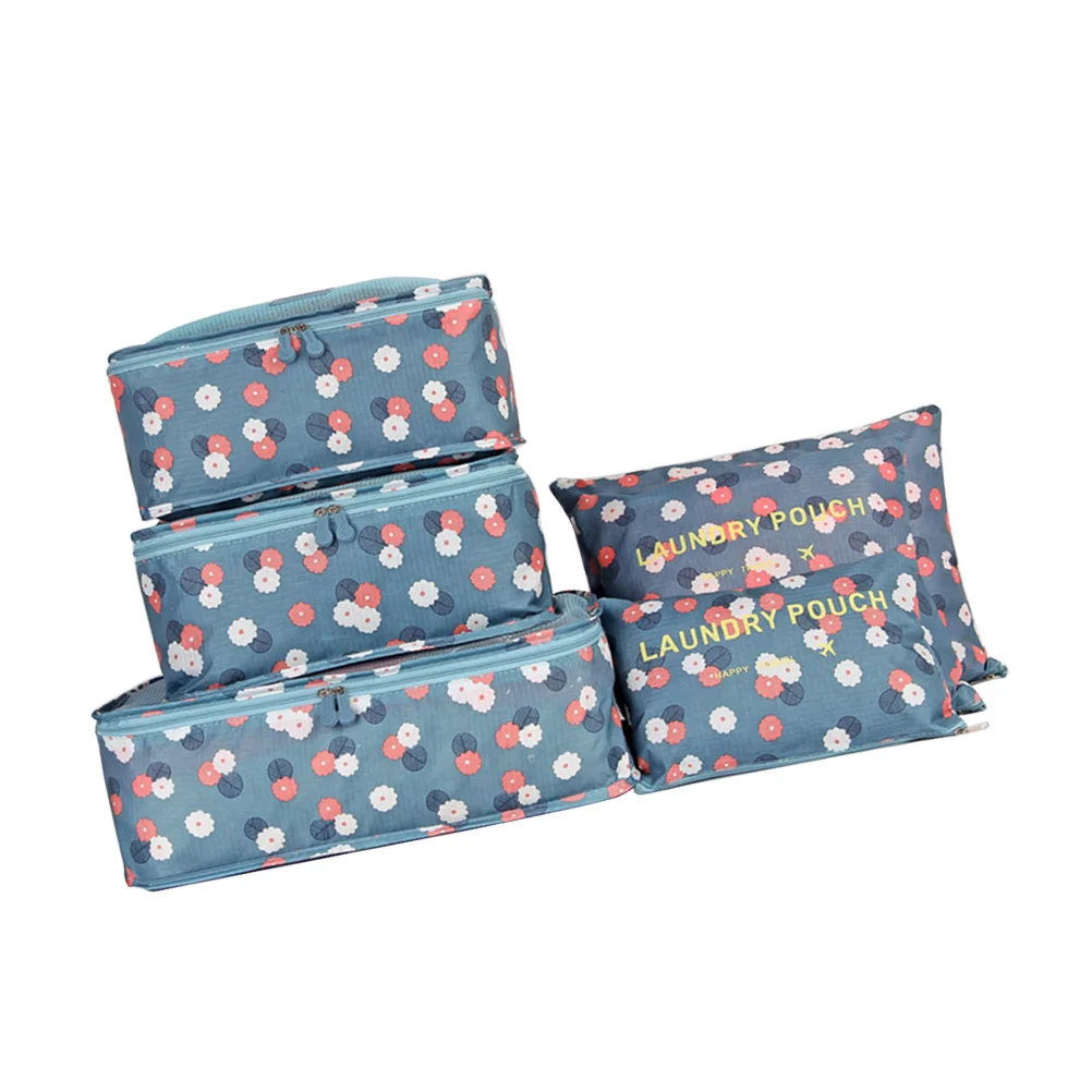 

Travel Cubes Packing Suitcase Organizers Luggage Foldable Shoes Organizer Toiletries Pouches Laundry Set Storage