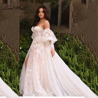 exquisite sexy ball gown strapless wedding dress for women sweetheart appliques bridal gown backless bridal dress robe de mari%c3%a9e