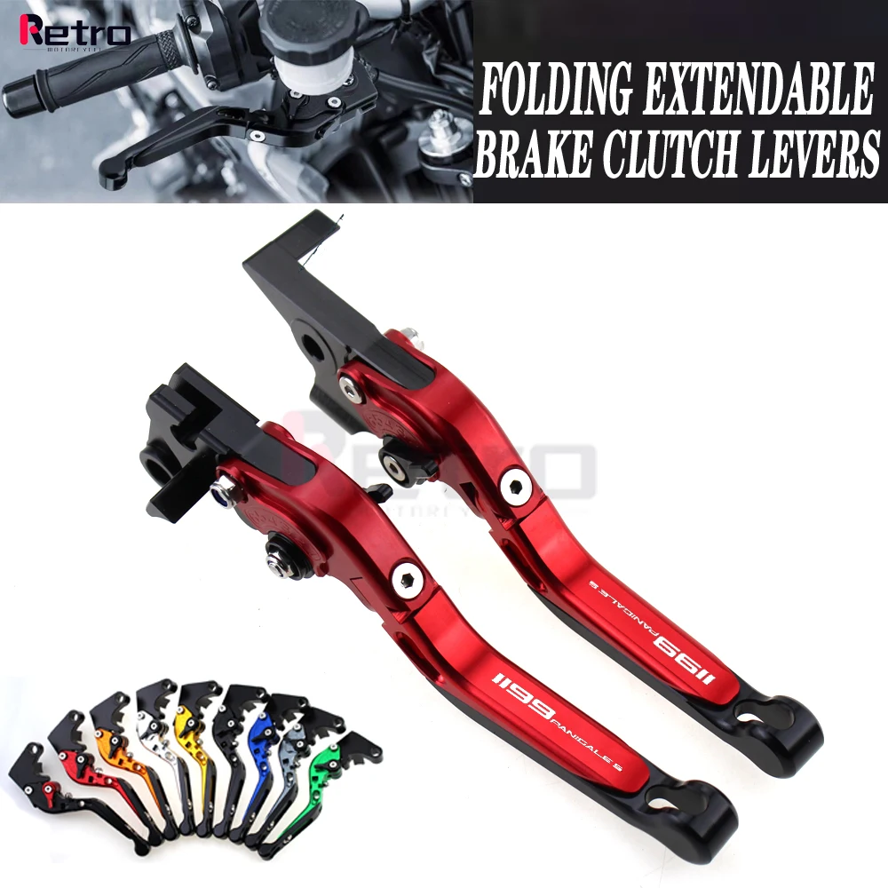 

For DUCATI 1199 Panigale/S/Tricolor 2012-2015 2013 2014 Motorcycle Folding Extendable Adjustable Clutch Brake Levers