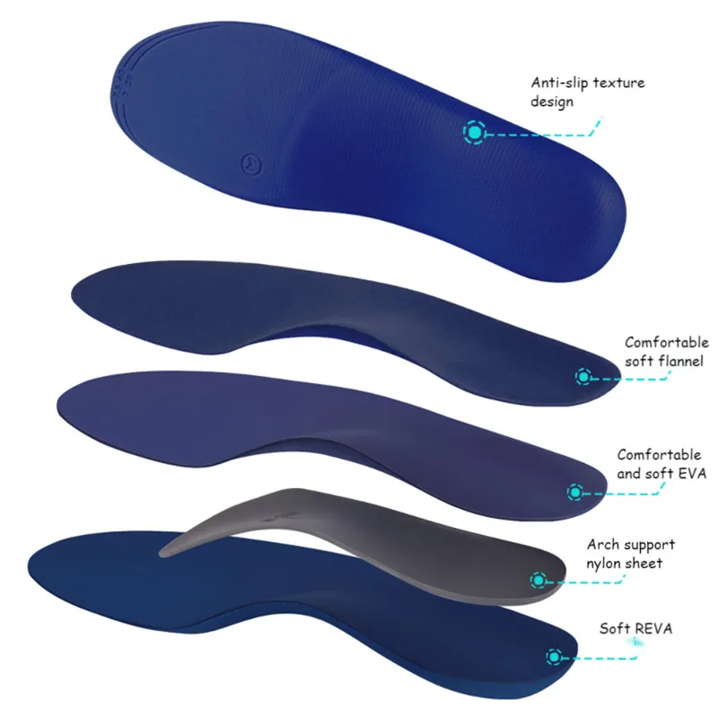  Youpin Male Female High Arch Foot Flat Insole Orthopedic Relieve Bone Spur Plantar Fascia Pain Arch Support Orthopedic Mi