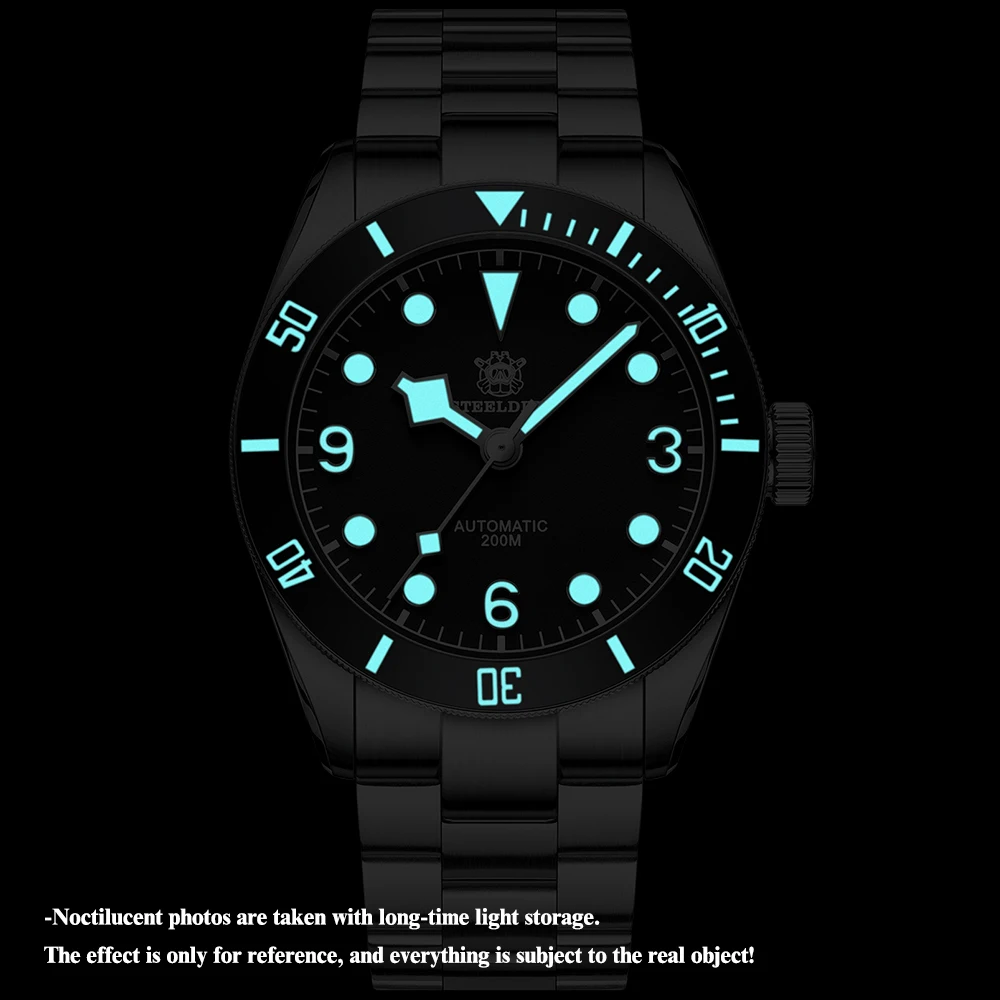 Механические часы STEELDIVE Official sdкор полностью автоматические NH35 швейцарские