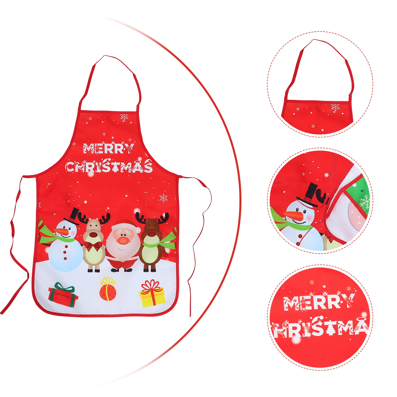 

Apron Aprons Christmas Cooking Kitchen Funny Holidaybbq Bib Chef Elf Baking Costume Restaurant Santa Drawing Party Grilling Bar